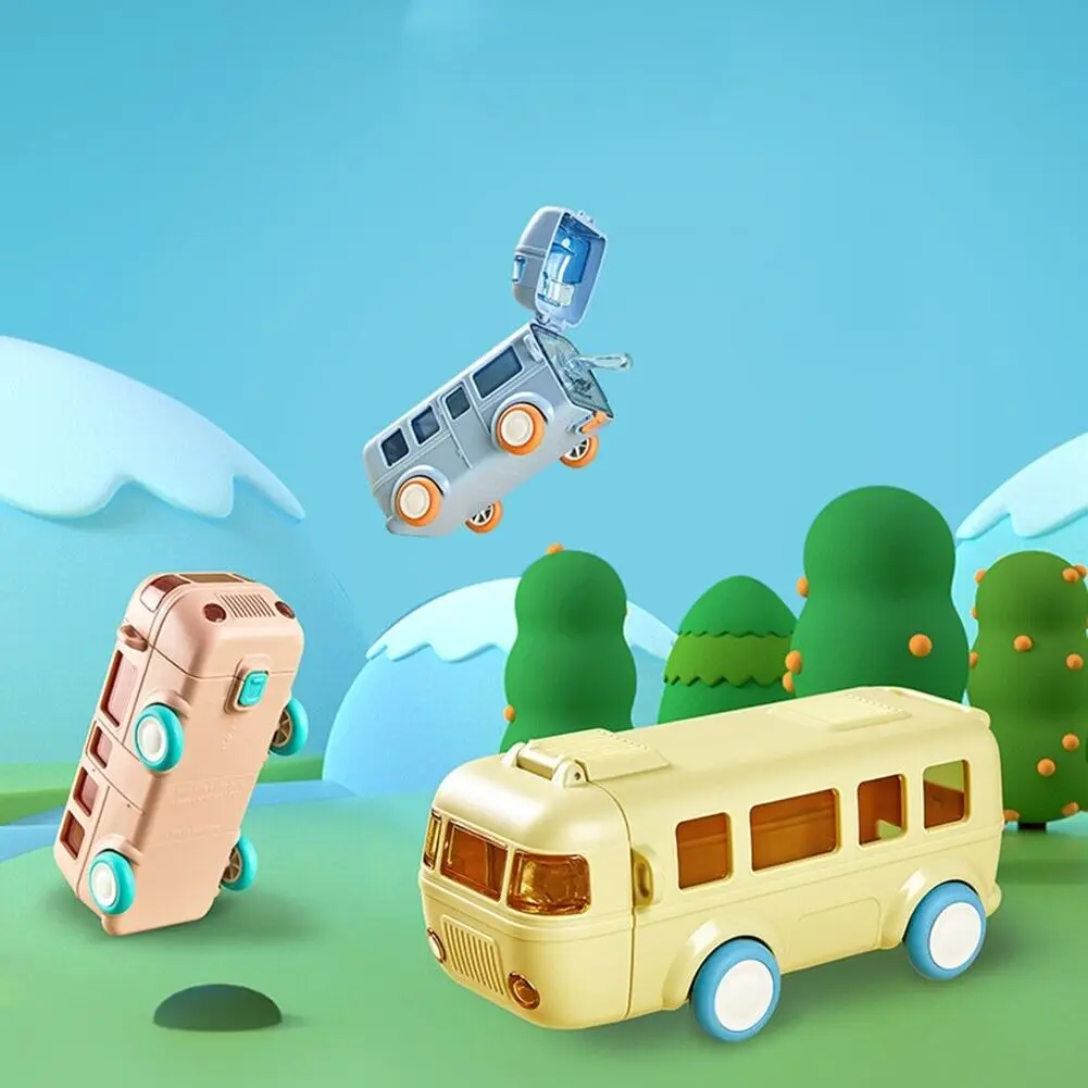 500ml Bus Car Children’s Straw Water Cup