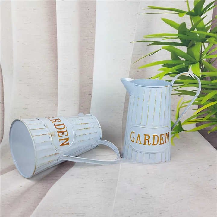 Handmade Retro Iron Kettle Planter