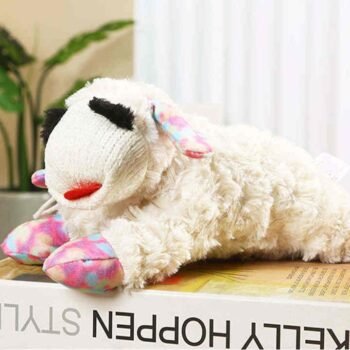 Plush Lamb Squeaky Dog Toy